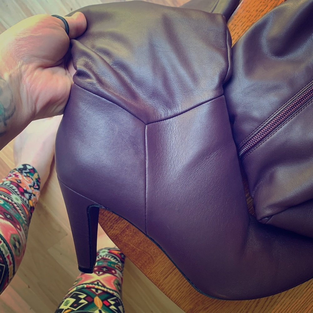 Christian Siriano Purple Boots